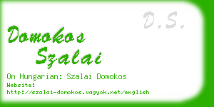 domokos szalai business card